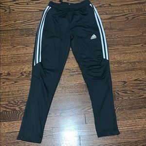 Charcoal gray adidas boys soccer pants